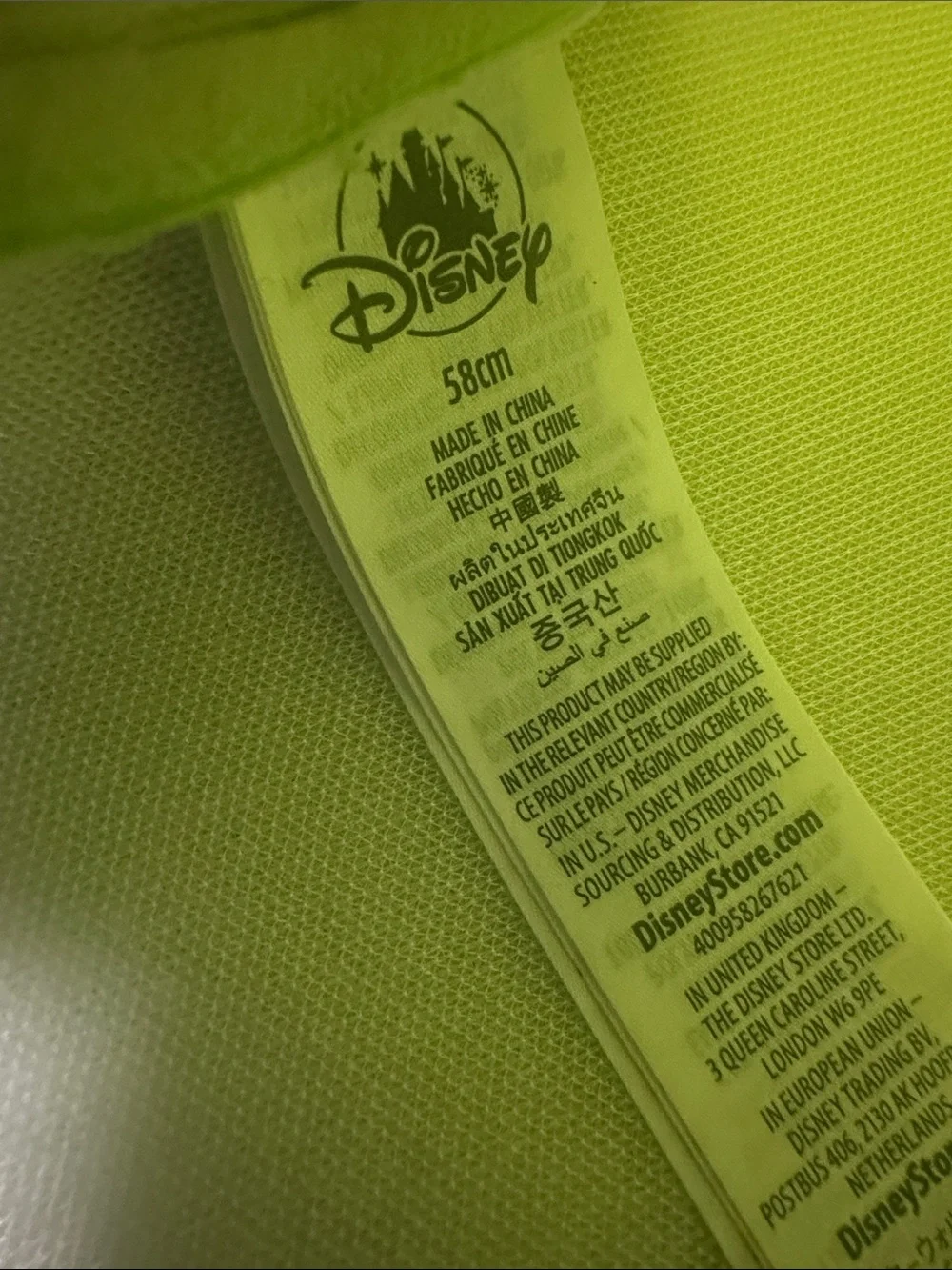 Disney Neon Green Goofy Beanie with Black Earflaps